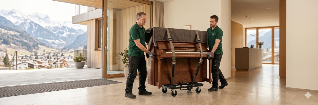 Klavier transportieren – professioneller Klavierumzug in der Schweiz